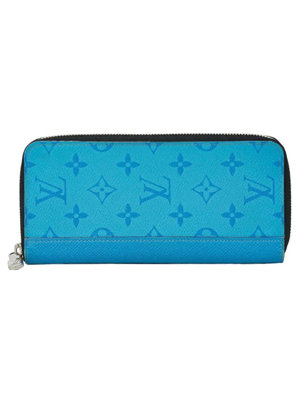 Louis Vuitton LV Zippy Wallet Vertical Taigarama Blue Bitton